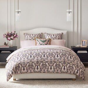 Pottery Barn Wicked Reversible Duvet Cover Glinda Pink Floral Full / Queen NWT